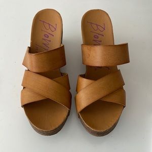 Blowfish wedge sandals worn once